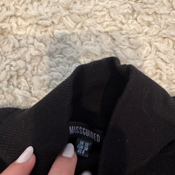 Misguided cropped turtleneck - black knit - Picture 3 of 3